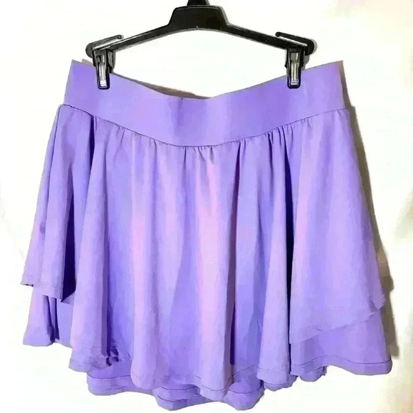 Amazon Dresses & Skirts - Lavender High Waisted Skirt with Pocket Shorts